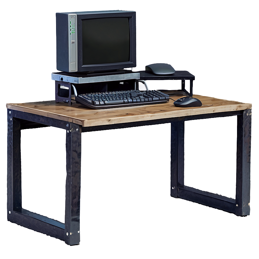 Industrial Computer Desk Png Ucw32 PNG Image