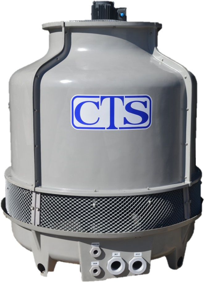 Industrial Cooling Tower Unit PNG Image