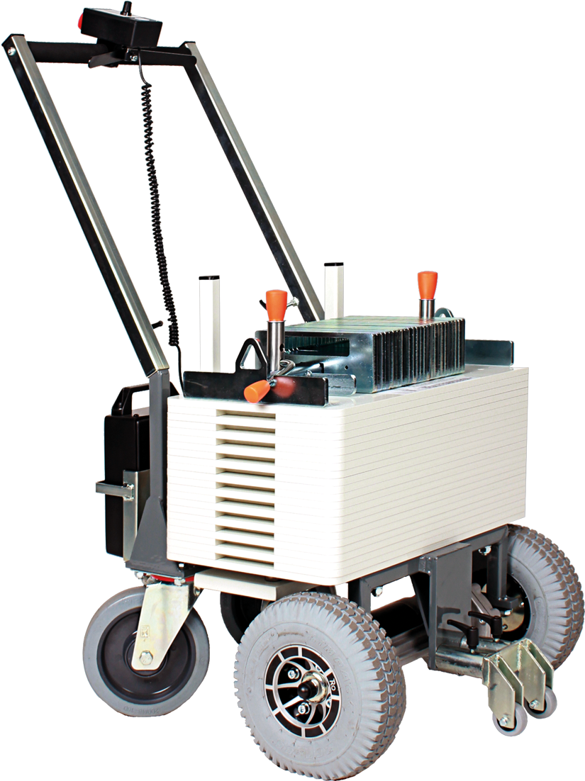 Industrial Electric Crane Vehicle PNG Image