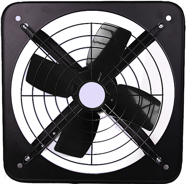 Industrial Exhaust Fan Top View PNG Image