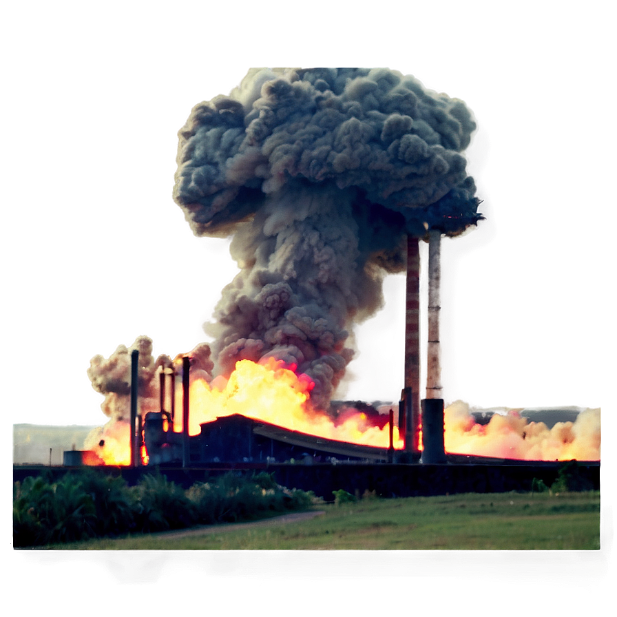 Industrial Explosion Accident Png Lth PNG Image