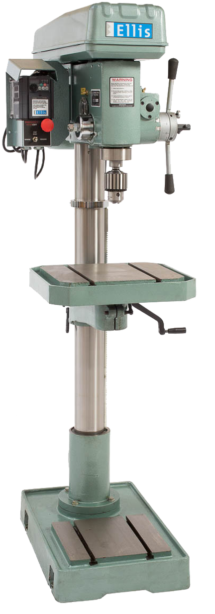 Industrial Floor Standing Drill Press PNG Image