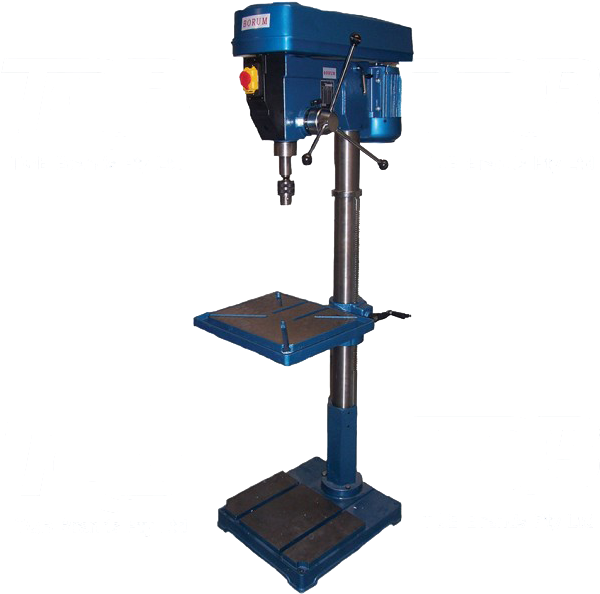 Industrial Floor Standing Drill Press PNG Image