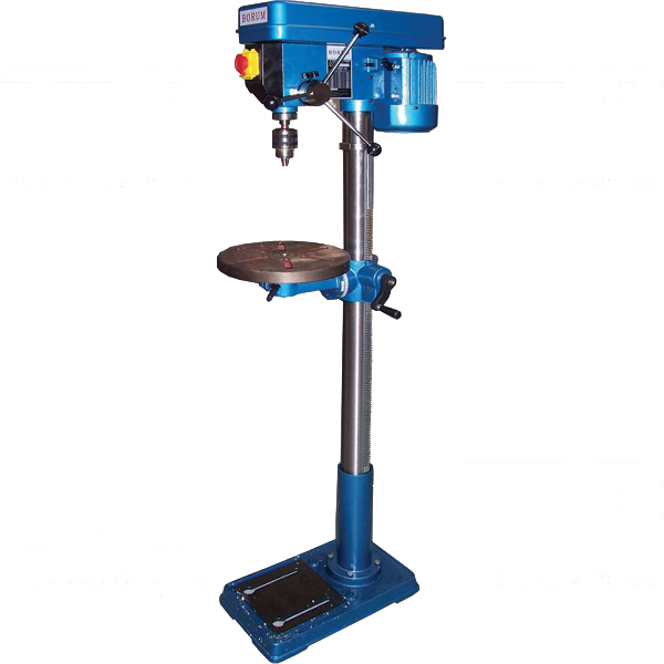 Industrial Floor Standing Drill Press PNG Image