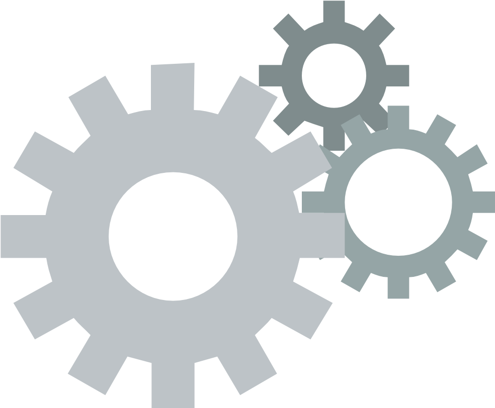 Industrial Gears Graphic PNG Image