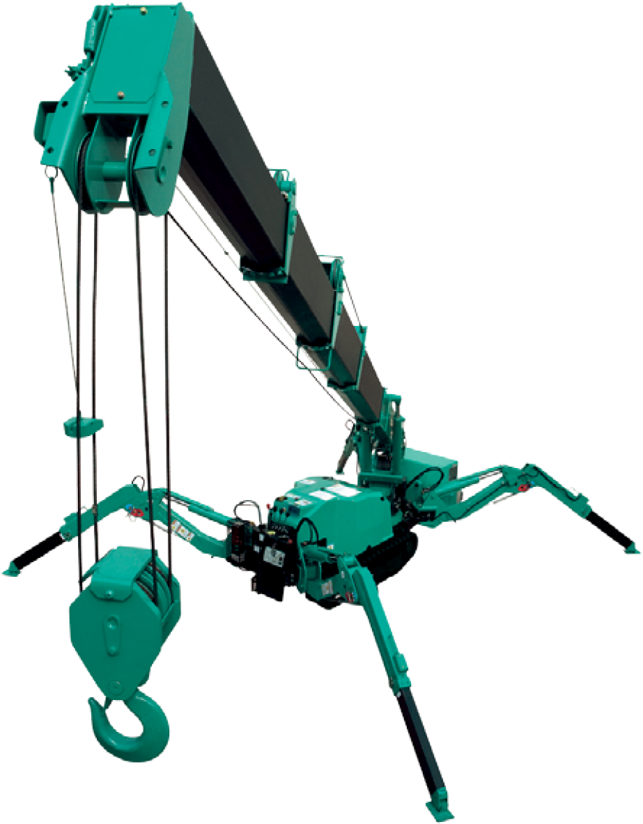 Industrial Knuckle Boom Crane PNG Image