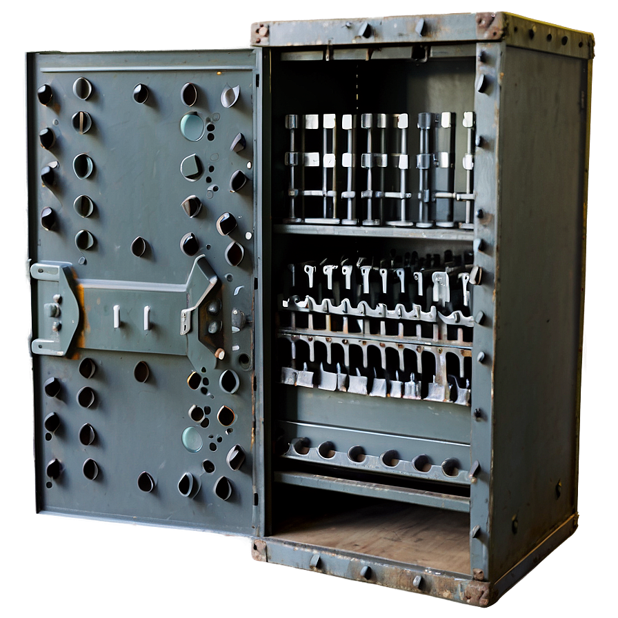 Industrial Metal Cabinet Png 06122024 PNG Image