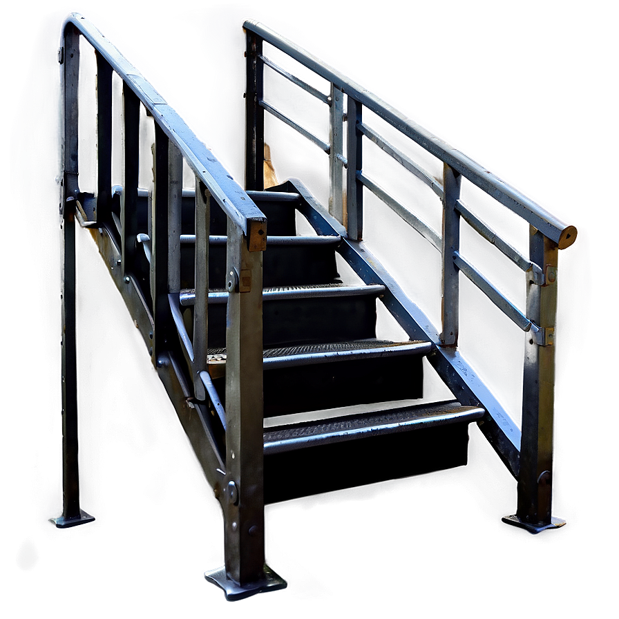 Industrial Metal Stairs Png 05242024 PNG Image