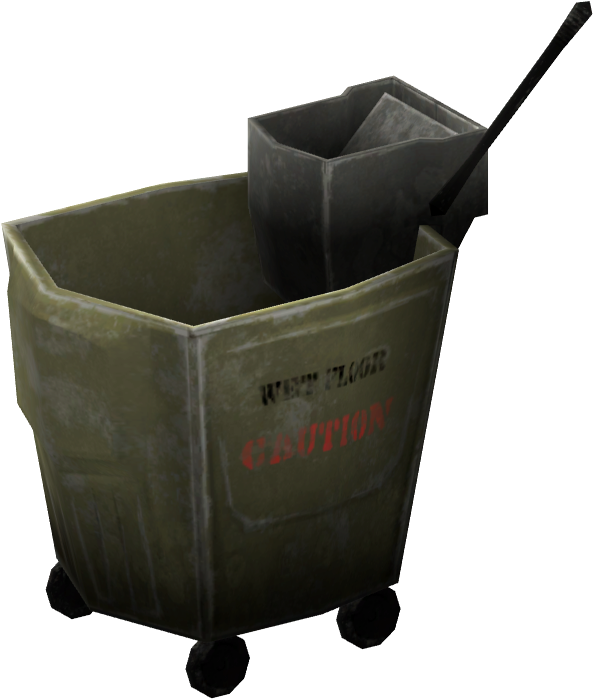 Industrial Mop Bucketwith Wringer PNG Image