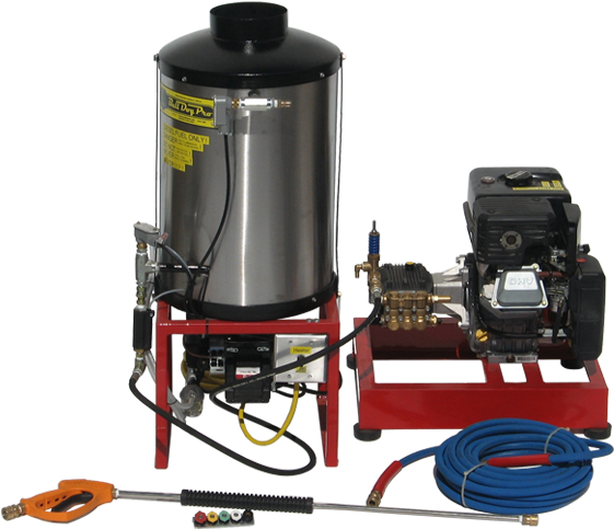 Industrial Pressure Washer Setup PNG Image