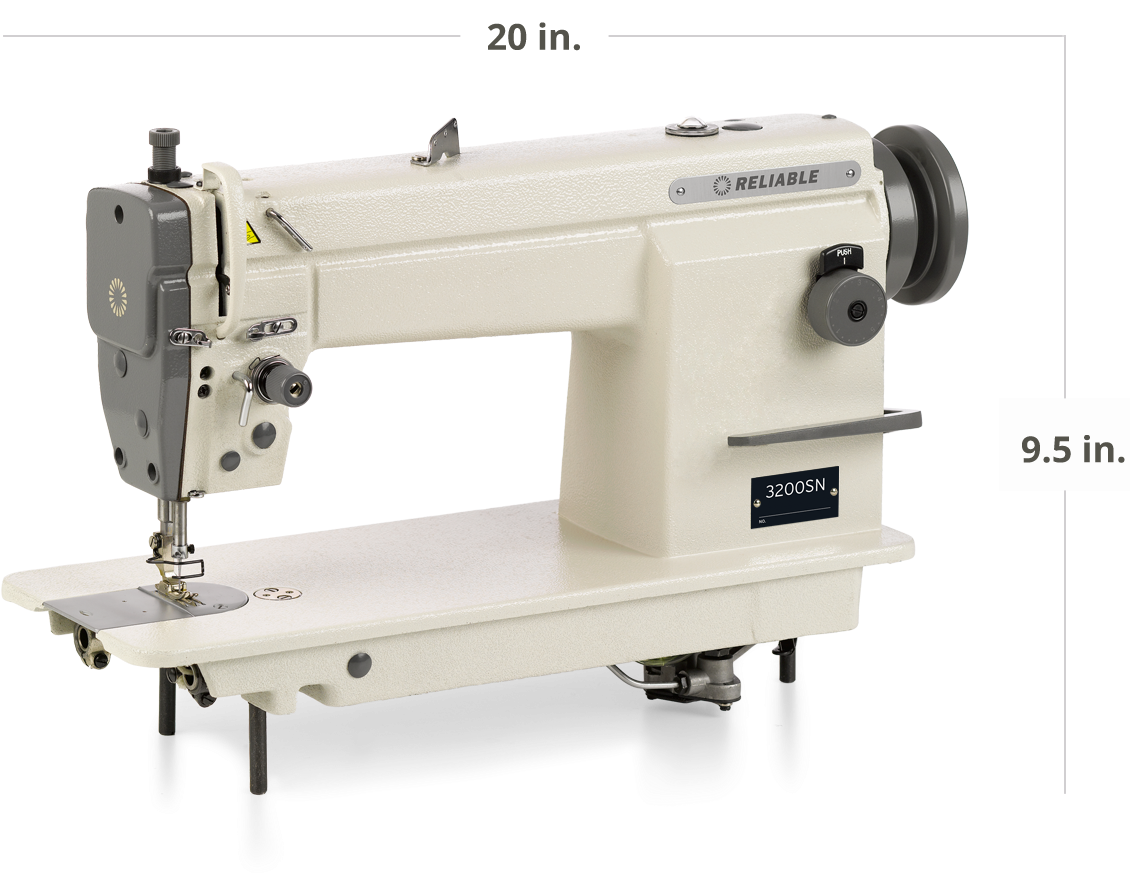 Industrial Sewing Machine Dimensions PNG Image