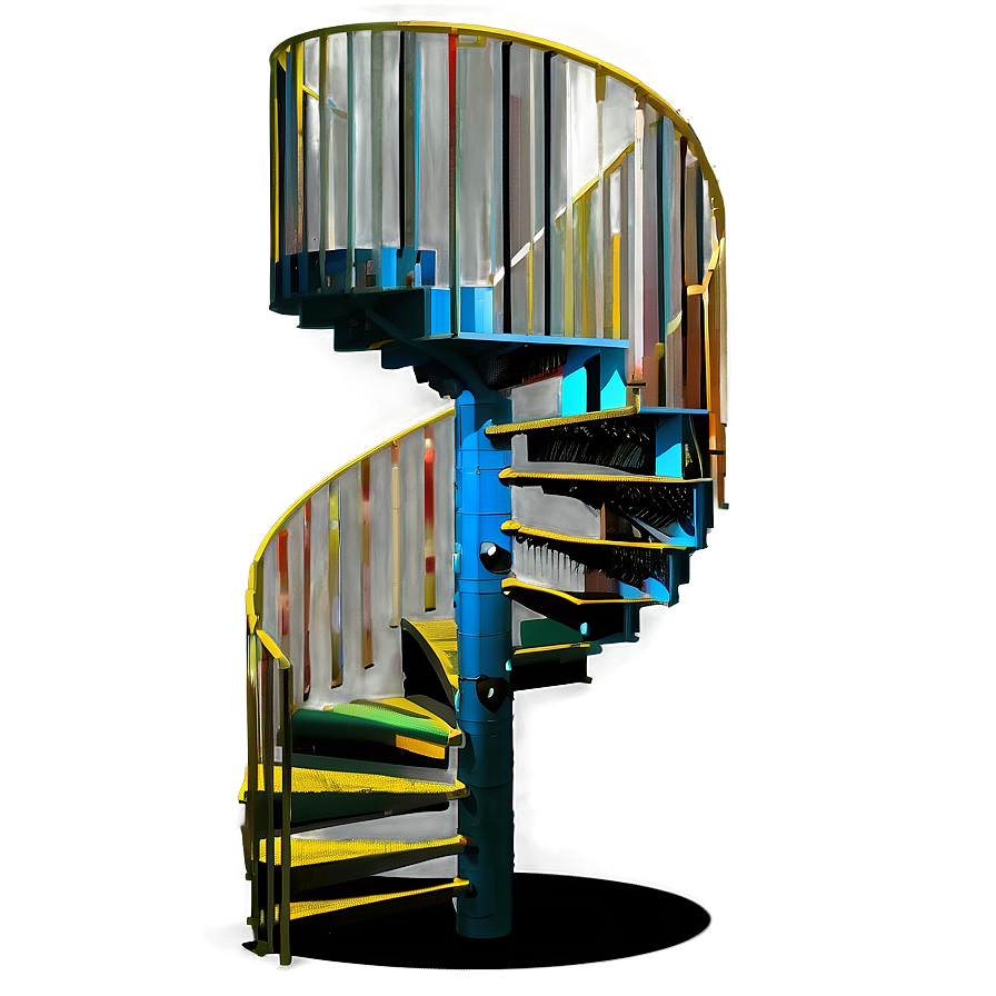 Industrial Spiral Staircase Png 49 PNG Image