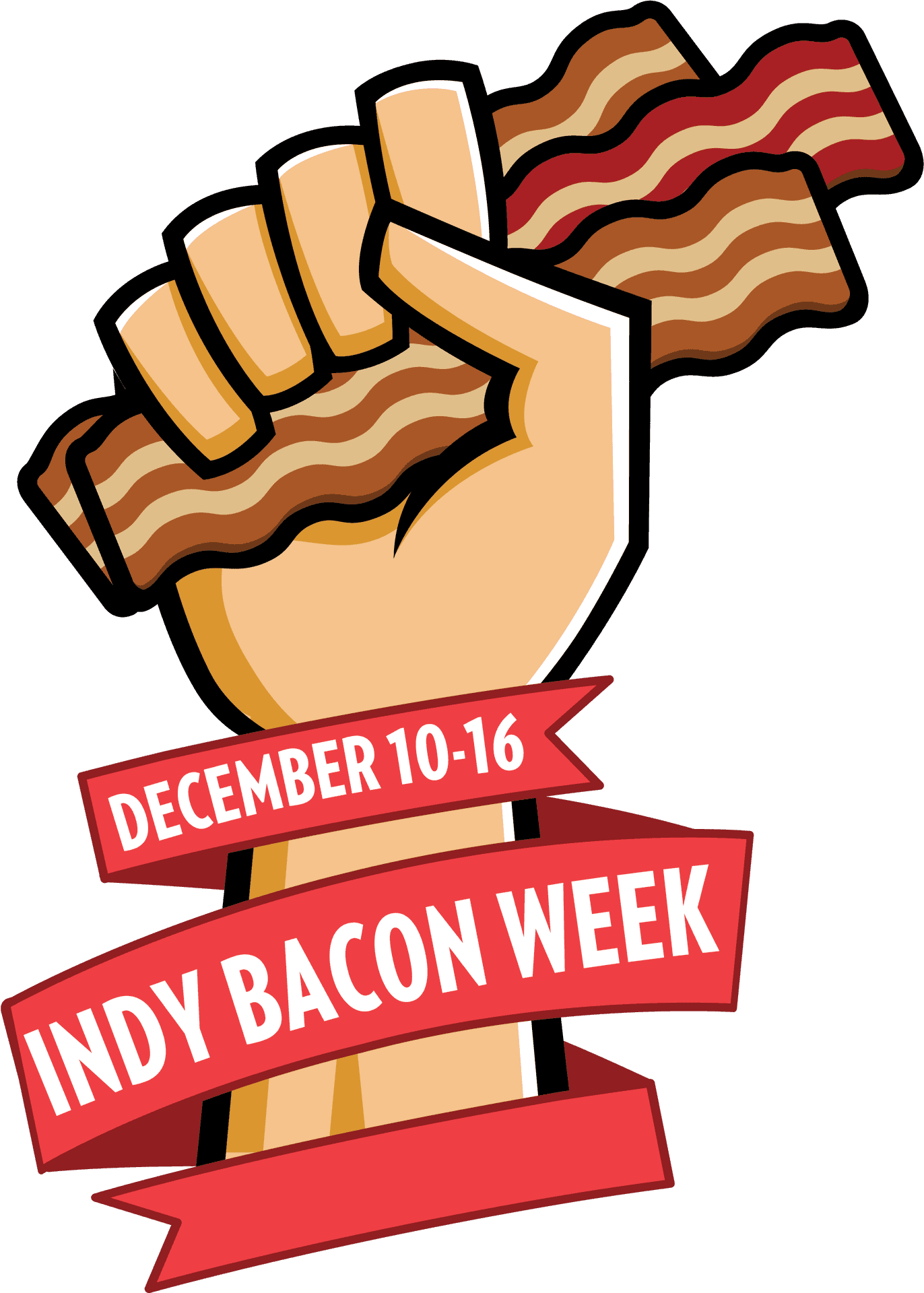 Indy Bacon Week Promotional Graphic PNG Image