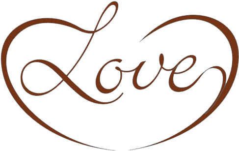 Infinite Love Calligraphy PNG Image