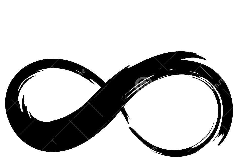 Infinity Symbol Brush Stroke PNG Image