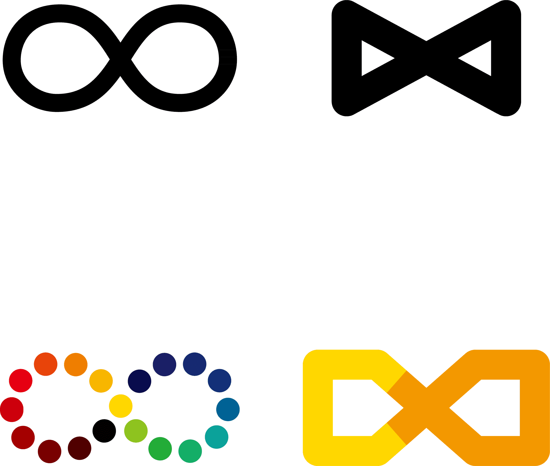 Infinity Symbols Variations PNG Image