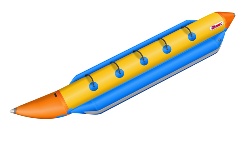 Inflatable Banana Boat Floating Watercraft PNG Image