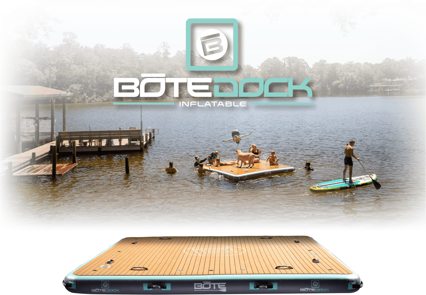 Inflatable Bote Dock Lake Recreation PNG Image