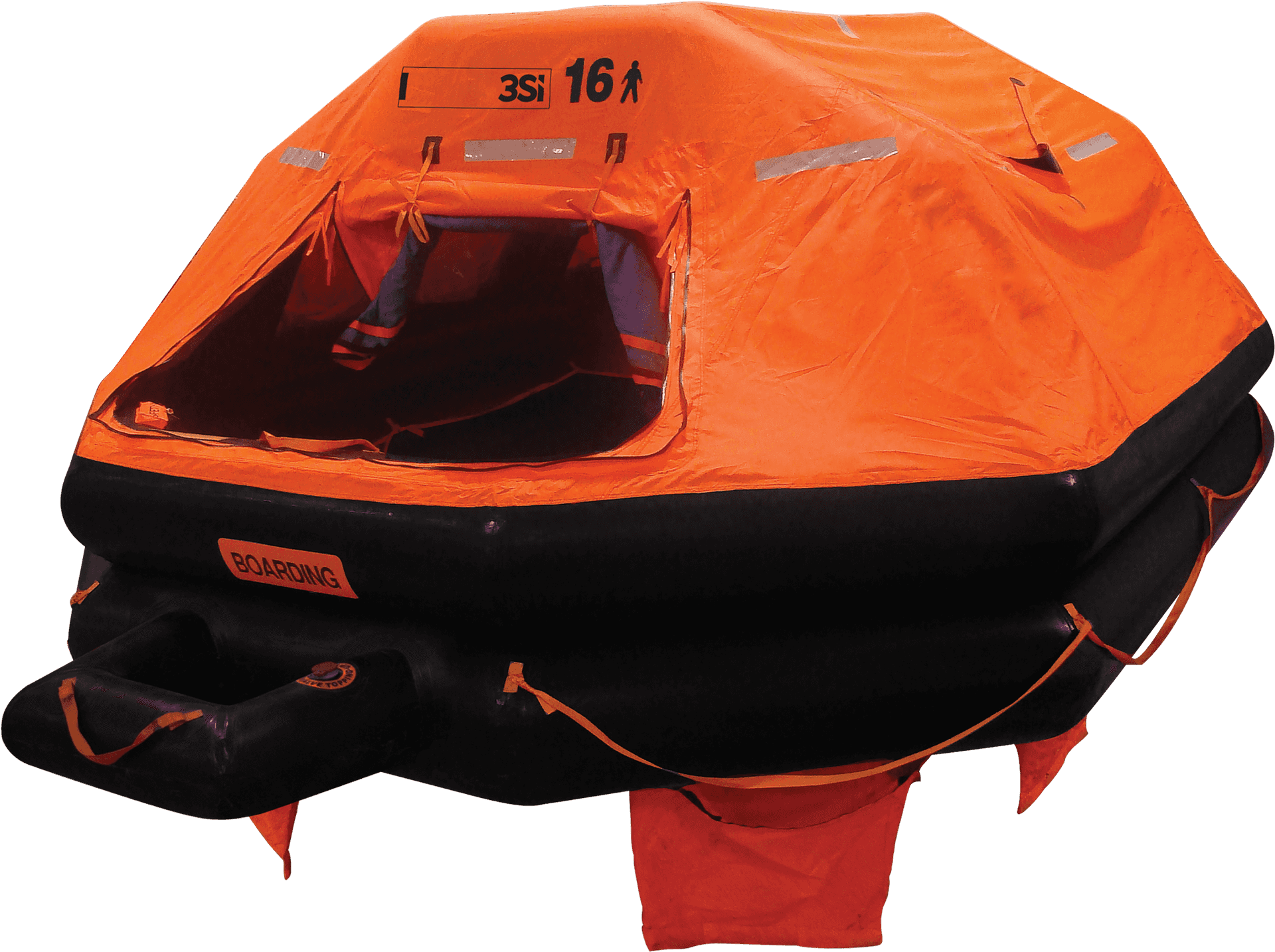 Inflatable Life Raft Isolated PNG Image