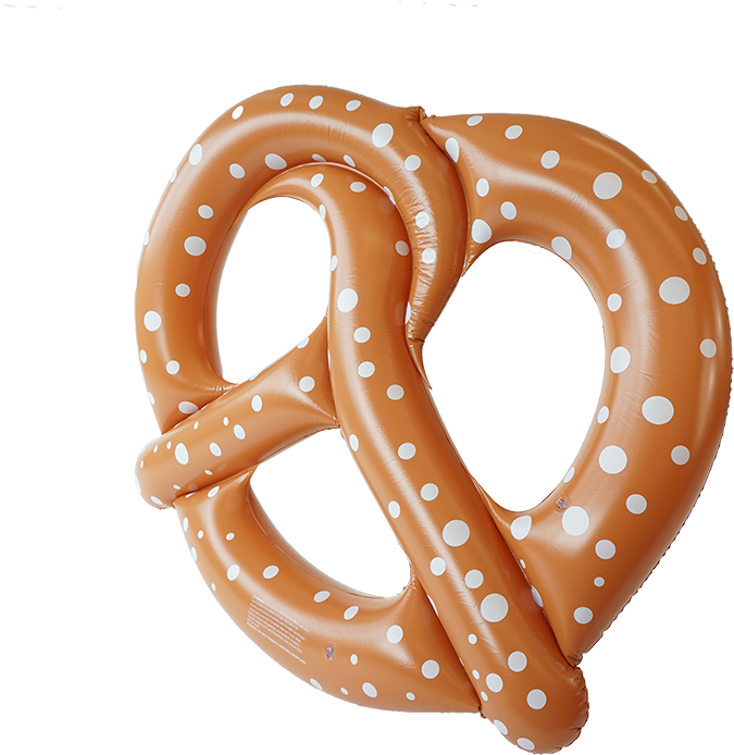 Inflatable Pretzel Pool Float PNG Image