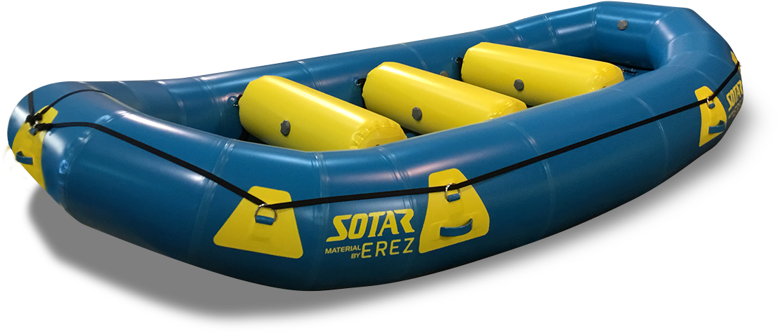 Inflatable Raft Blueand Yellow PNG Image