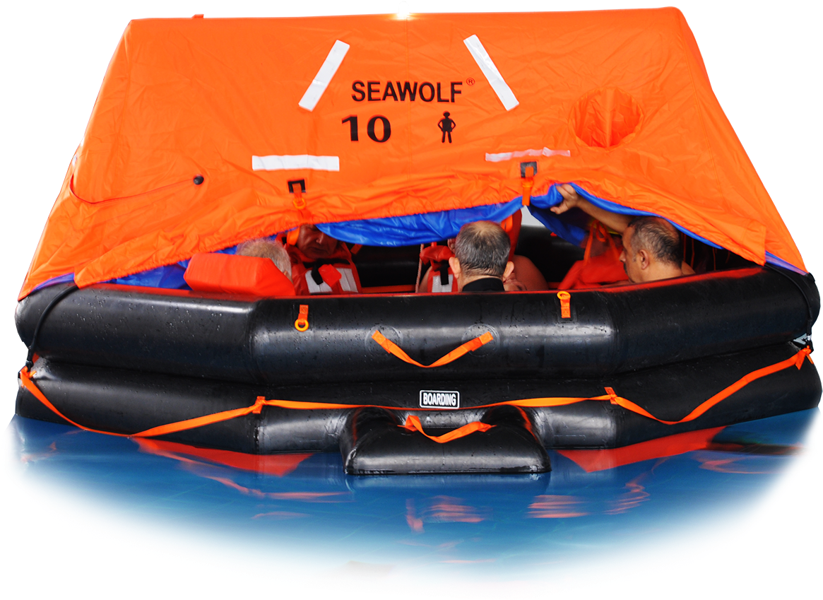 Inflatable Raft Capsized Training Exercise PNG Image