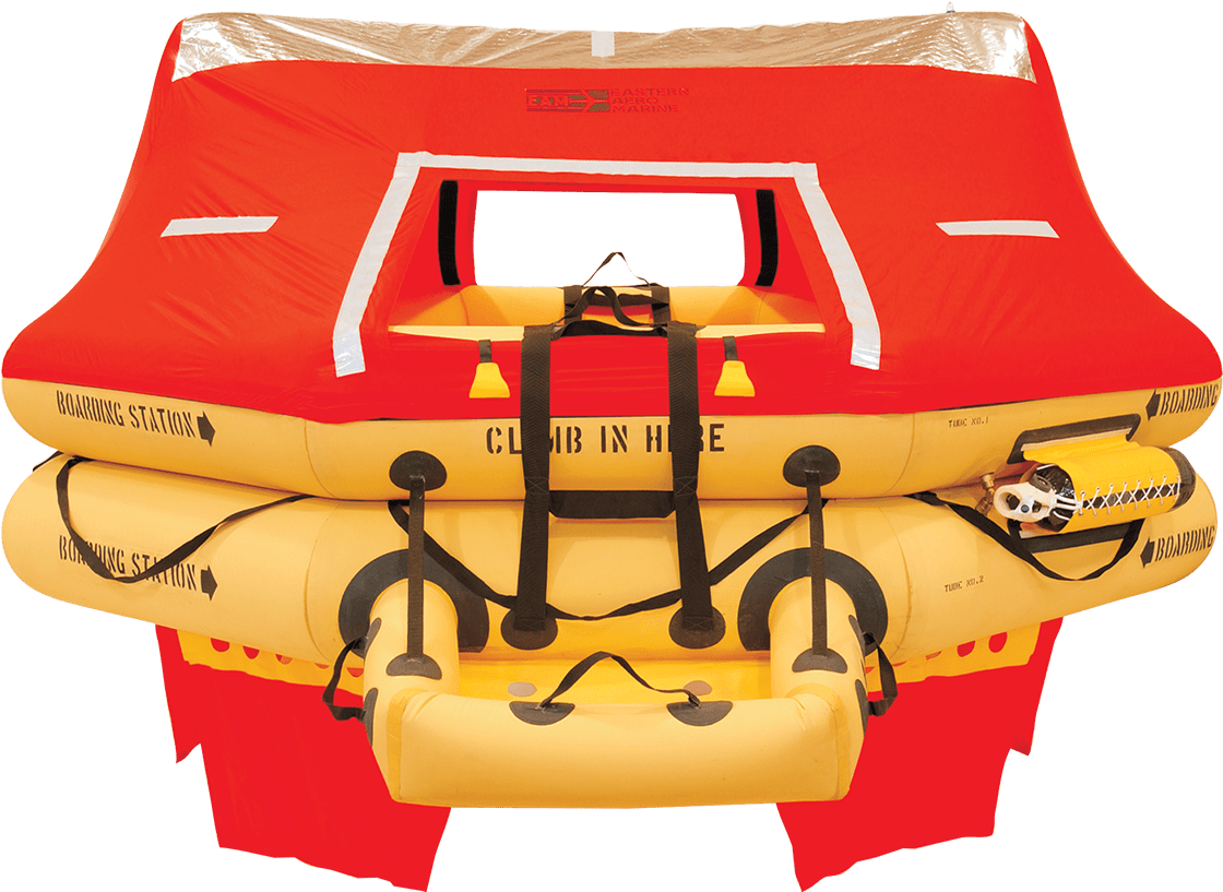 Inflatable Raft Equipment Setup PNG Image