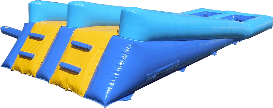 Inflatable Water Slide Blueand Yellow PNG Image