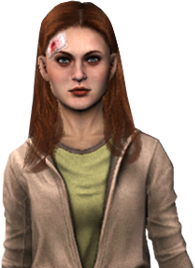 Injured Female Character3 D Model PNG Image