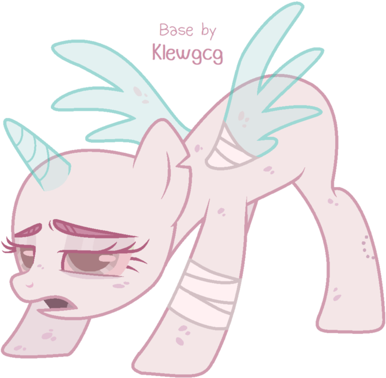 Injured Unicorn M L P Base PNG Image