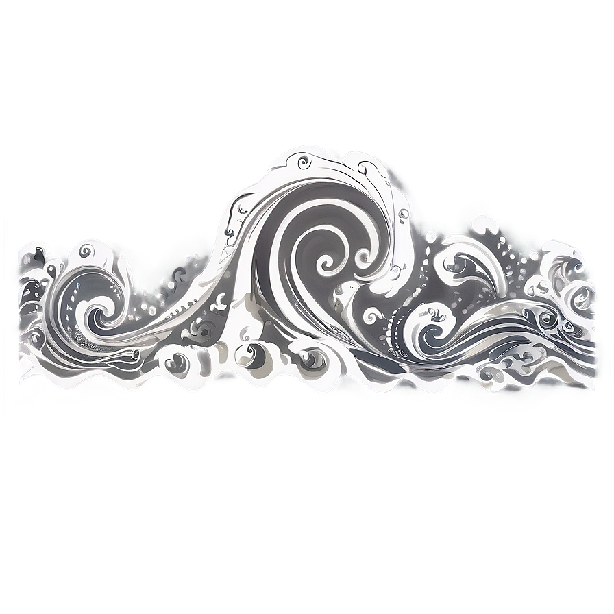 Ink Wave Pattern Png 80 PNG Image