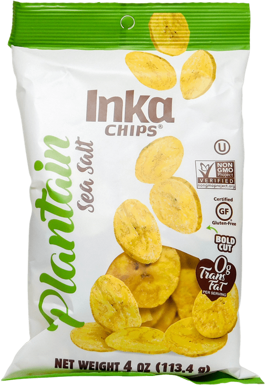 Inka Chips Plantain Sea Salt Package PNG Image