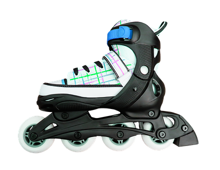 Inline Skateon Black Background PNG Image