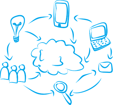 Innovationand Communication Network PNG Image