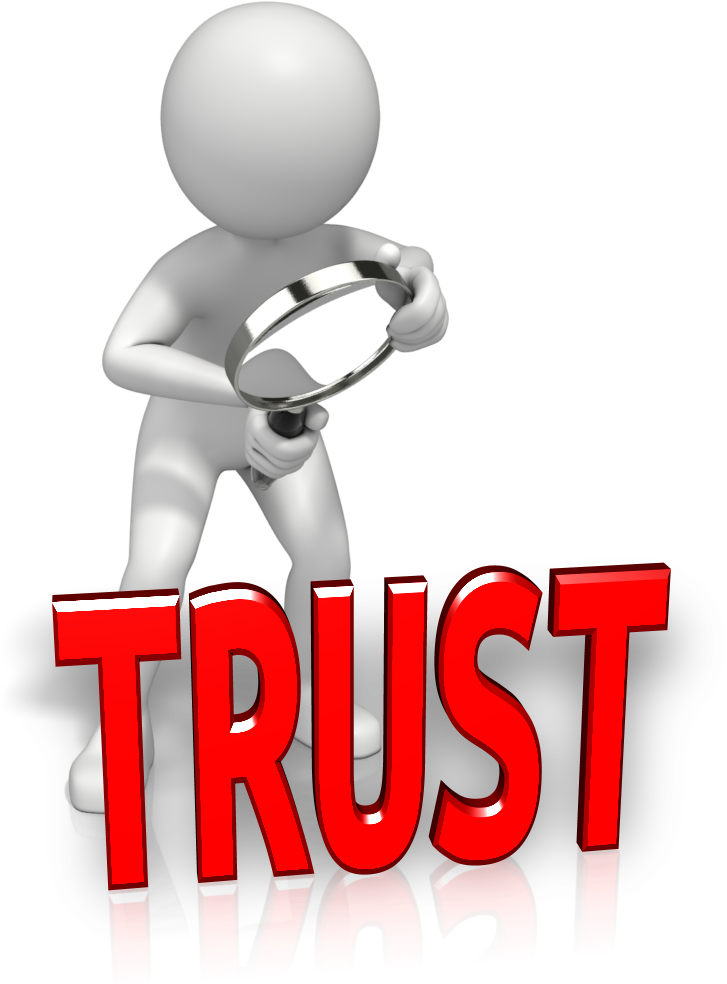 Inspecting Trust Concept PNG Image