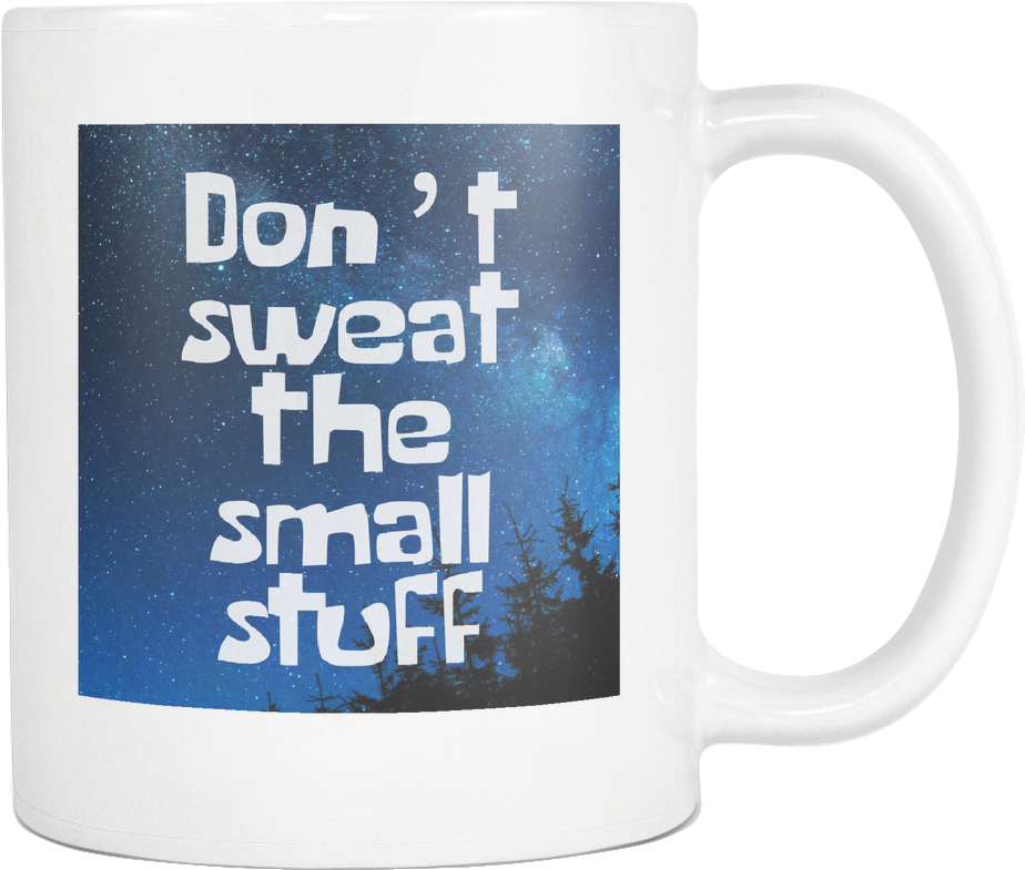 Inspirational Sky Mug Design PNG Image