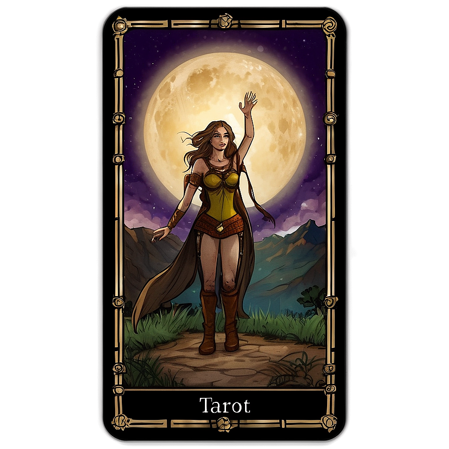 Inspirational Tarot Card Template Png 06292024 PNG Image