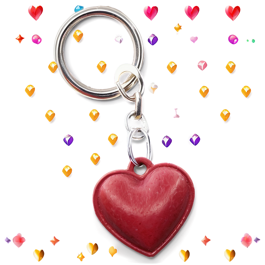 Instagram Heart Keychain Png 06212024 PNG Image