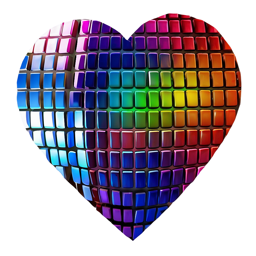 Instagram Heart Mosaic Png Csf PNG Image