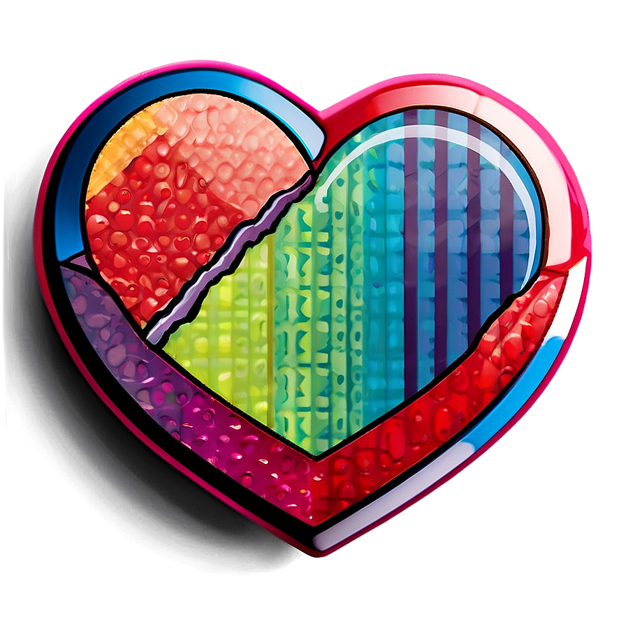 Instagram Heart Sticker Png 10 PNG Image