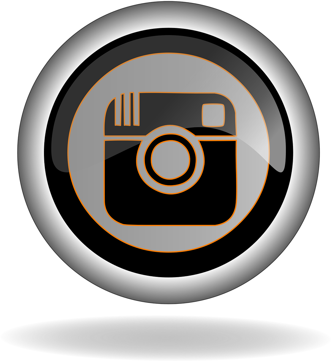 Instagram Icon Button PNG Image