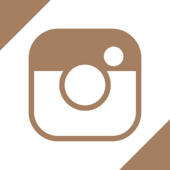 Instagram Logo Brown Background PNG Image