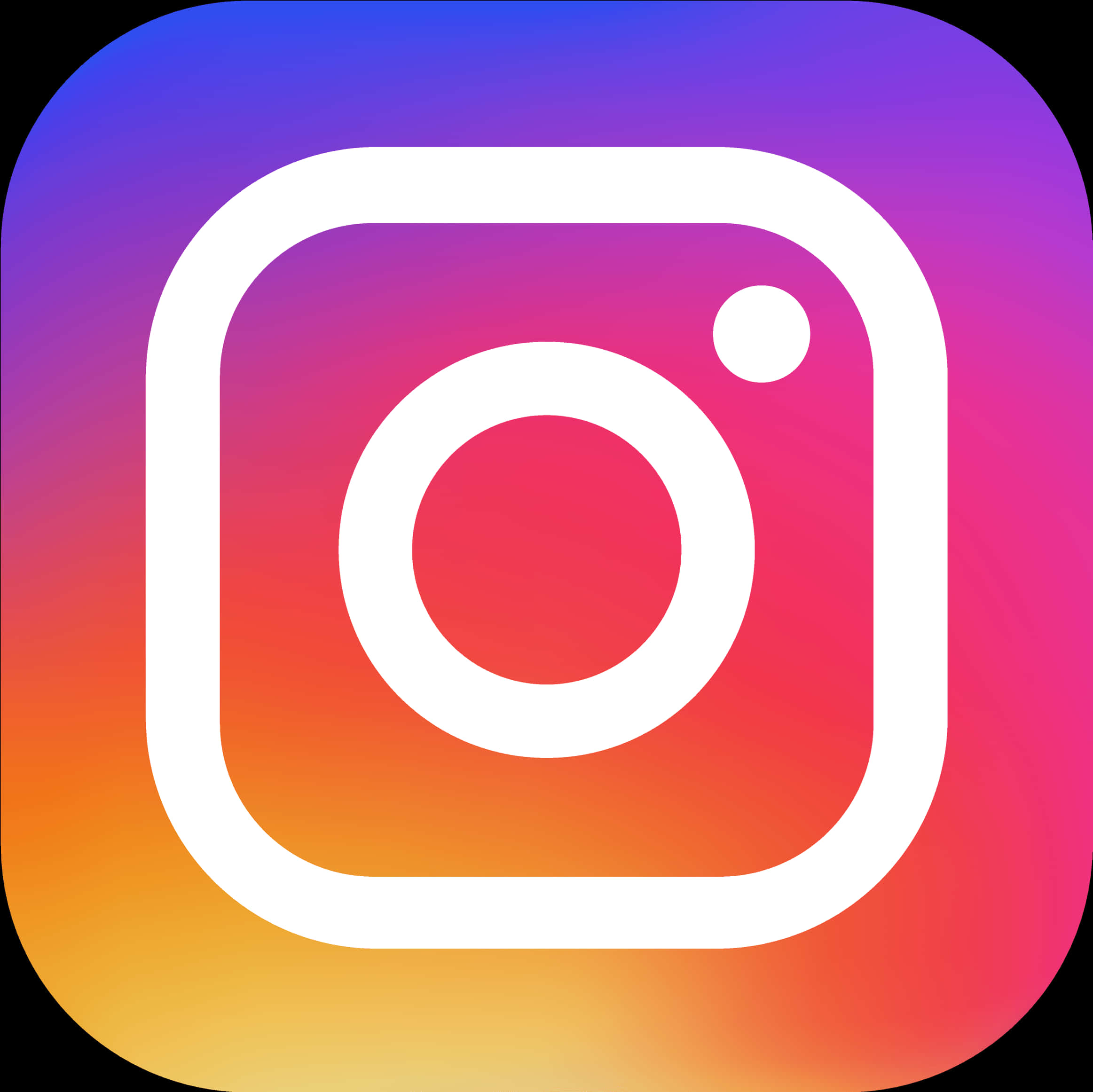 Instagram Logo Gradient Background PNG Image