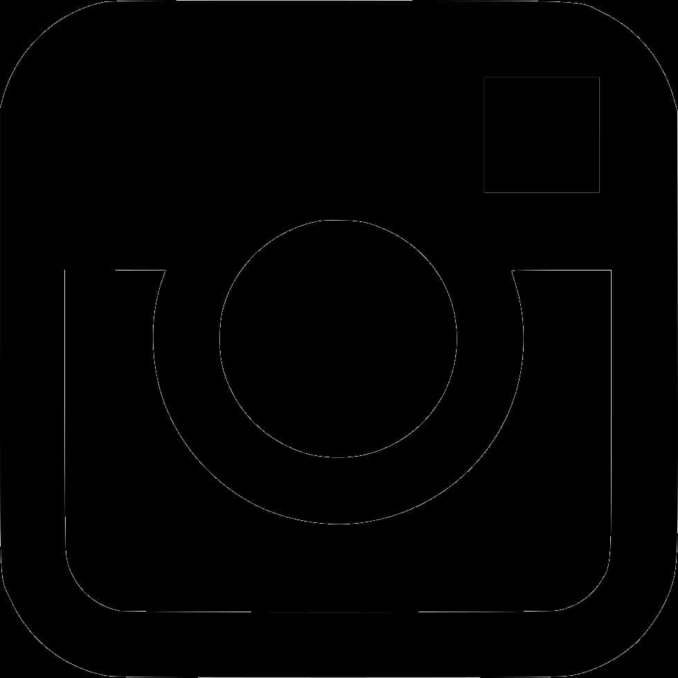 Instagram Logo White Outline PNG Image