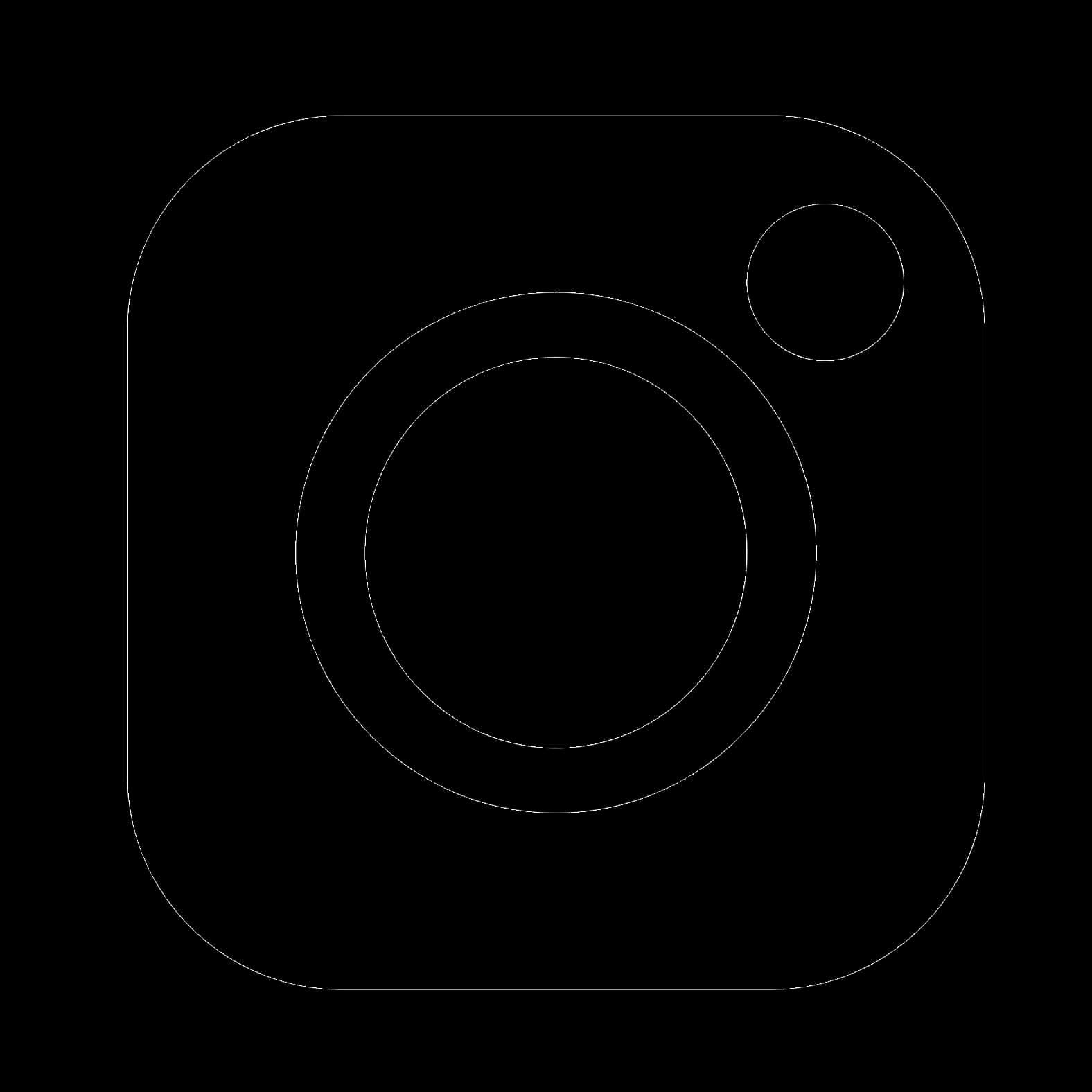 Instagram Logo White Outline PNG Image