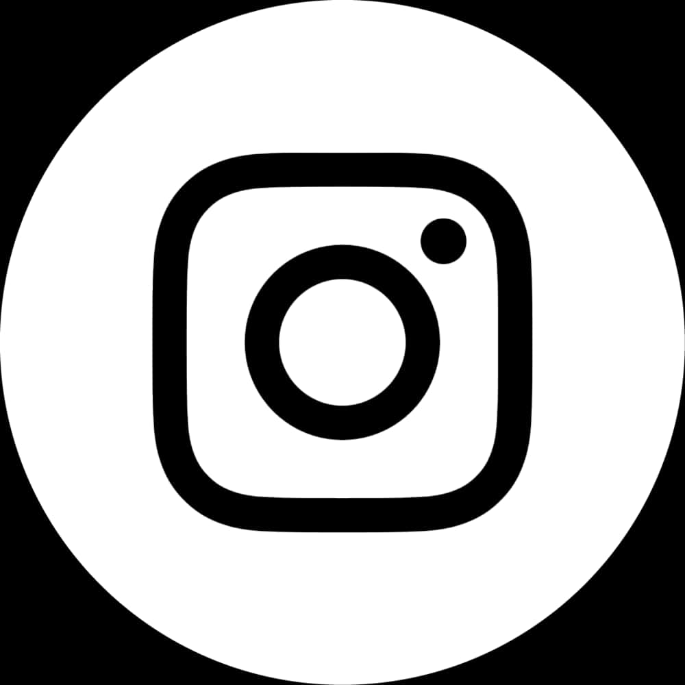 Instagram Logo Whiteon Black PNG Image