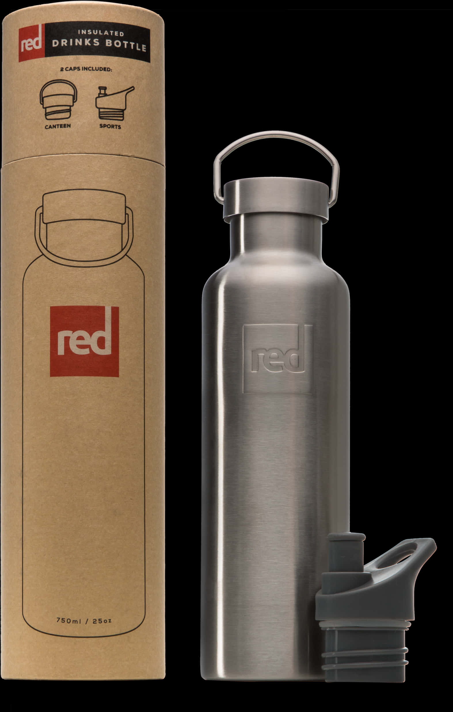 Insulated Drinks Bottlewith Packagingand Caps PNG Image