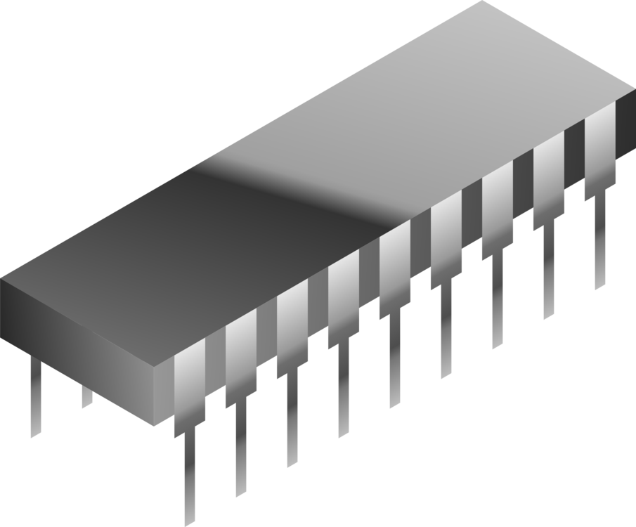 Integrated Circuit Package3 D Render PNG Image