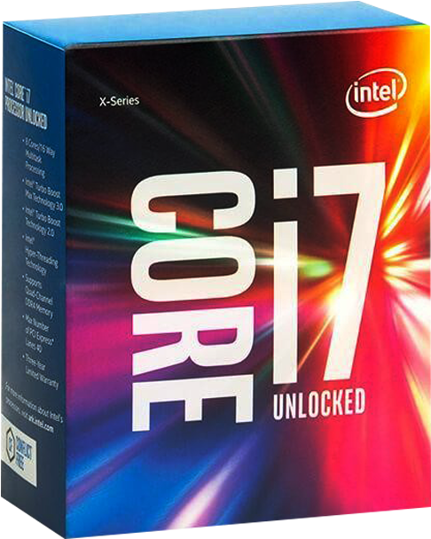 Intel Corei7 Processor Box PNG Image