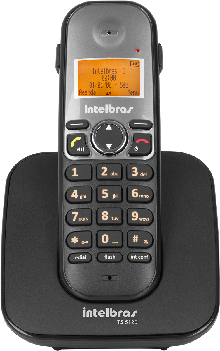 Intelbras Cordless Phone Docked PNG Image